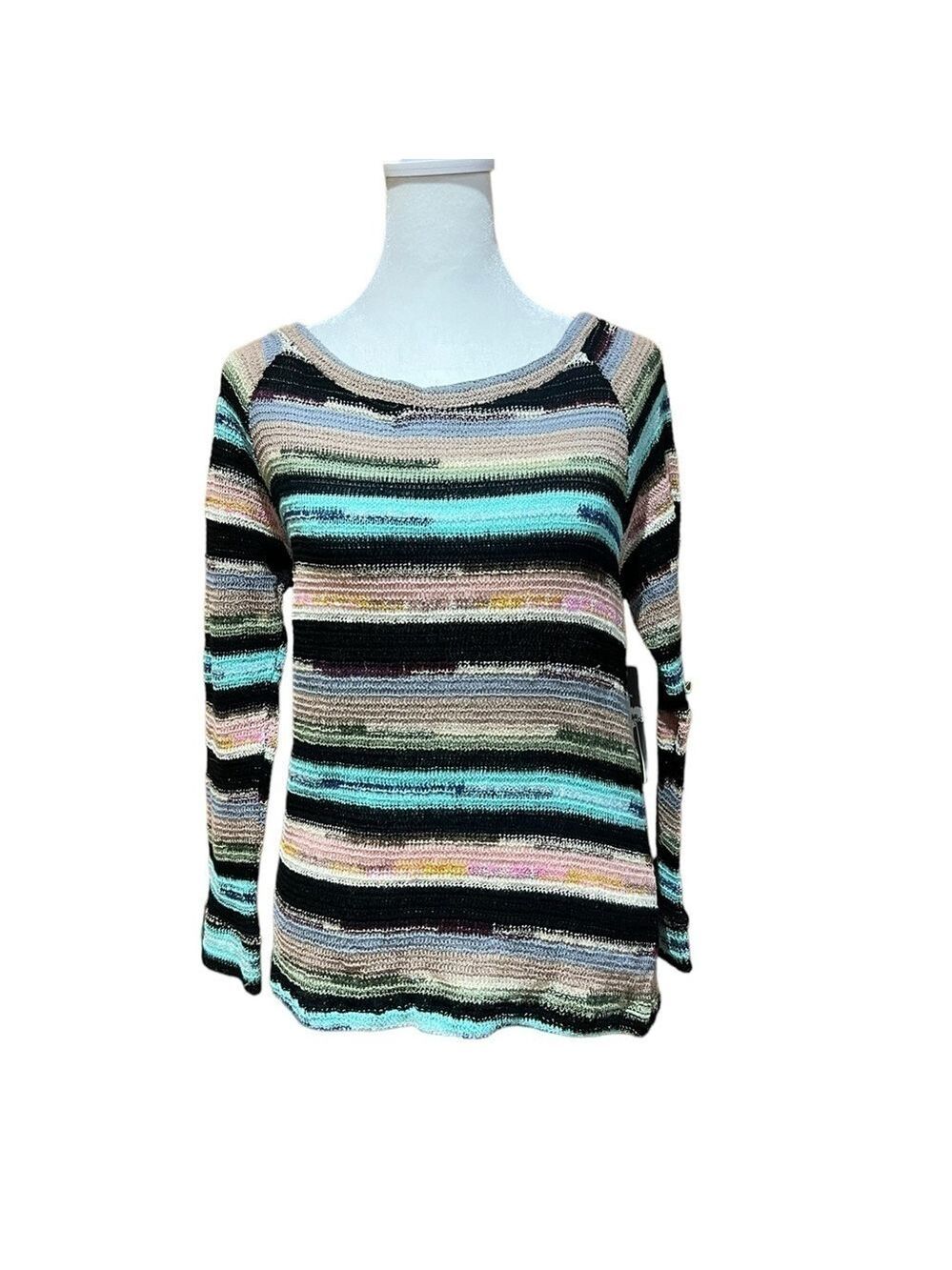Myne Ashley Ann Striped Sweater Large